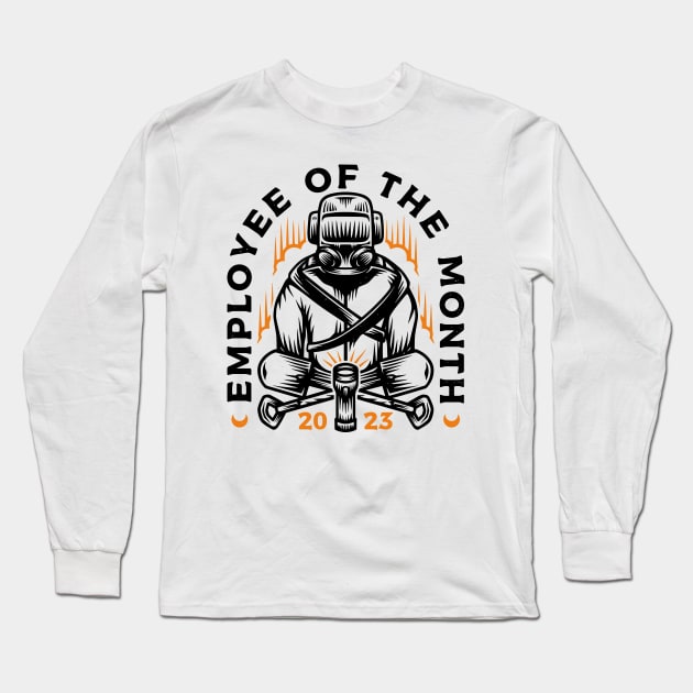 Employee of the Month V2 Long Sleeve T-Shirt by Alundrart